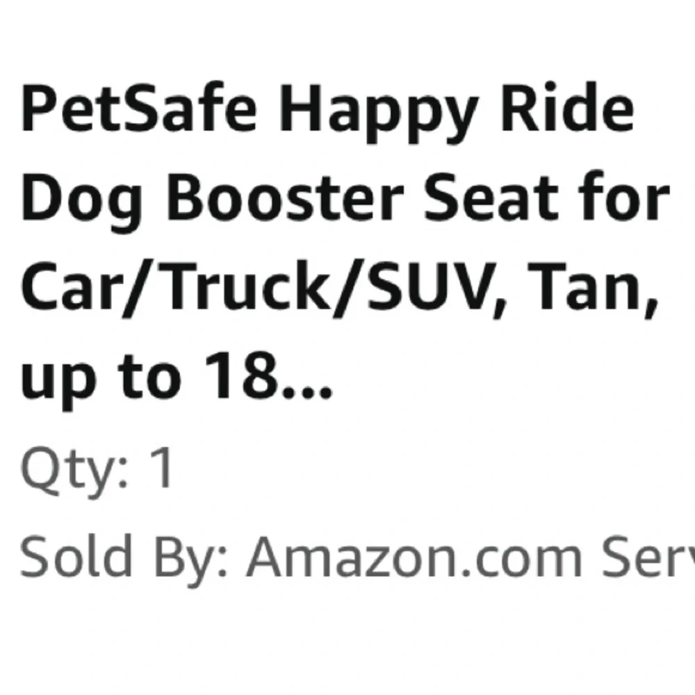 PeSafe dog booster seat.